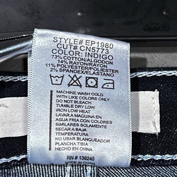 NWT Vibrant M. I. U Wide Leg White Stitching‎ Jeans Juniors Size 11 (W29) - Picture 7 of 15